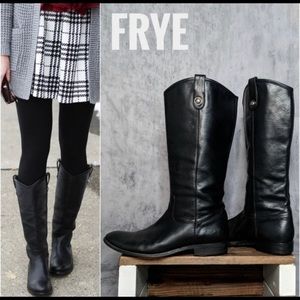 CLEARANCE _ FRYE Melissa Button Inside Zip Boots